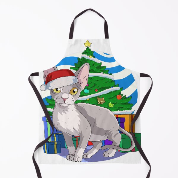 Item preview, Devon Rex Cat Santa Christmas Tree Gift designed and sold by Nosek1ng.