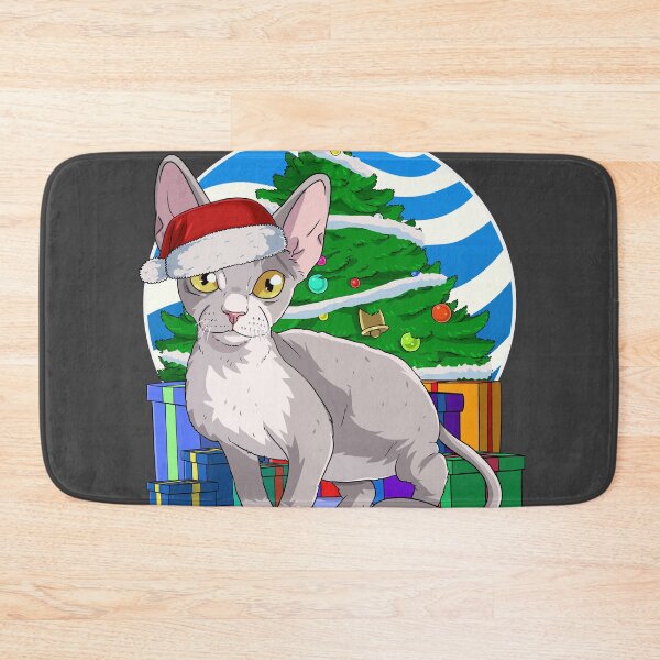Item preview, Devon Rex Cat Santa Christmas Tree Gift designed and sold by Nosek1ng.