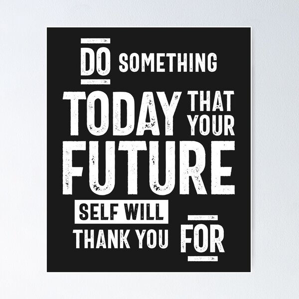 Item preview, Do Something For Your Future | Inspirational Quote designed and sold by cidolopez.