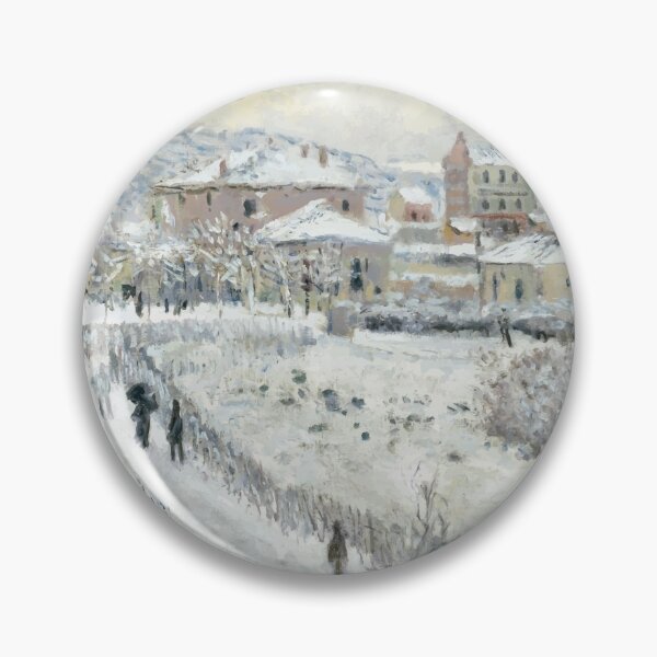 Item preview, Claude Monet View of Argenteuil in the Snow 1875 designed and sold by cyanishsnow.