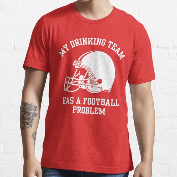 : Kansas City Football Fans. Kansas City A Drinking Town with A  Football Problem Red T-Shirt (Sm-5X) (Short Sleeve, Medium) : Sports &  Outdoors