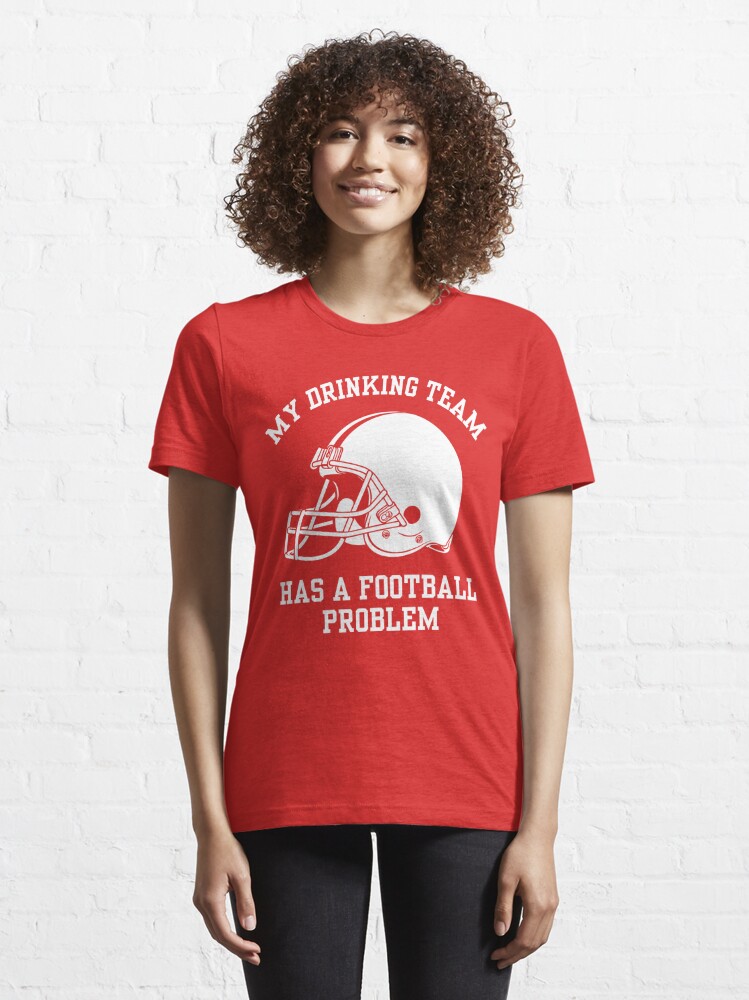 : Kansas City Football Fans. Kansas City A Drinking Town with A  Football Problem Red T-Shirt (Sm-5X) (Short Sleeve, Medium) : Sports &  Outdoors