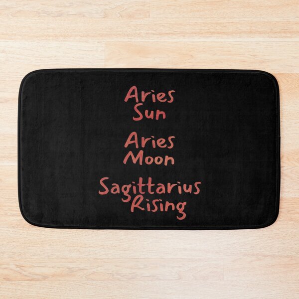 Item preview, Aries Sun Aries Moon Sagittarius Rising Text designed and sold by leomooncreates.