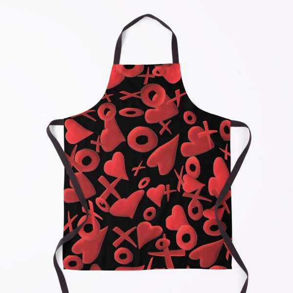 Item preview, Floating Love. Red Hearts, Xs and Os.  (Black Background) designed and sold by ArtByLM.
