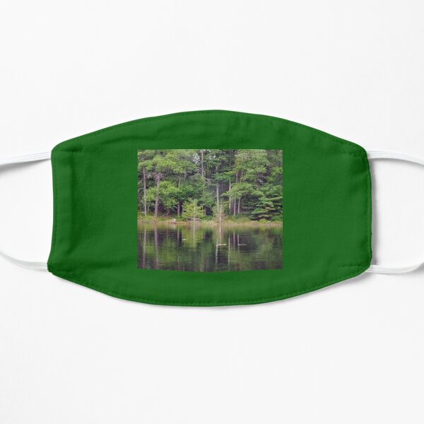 Pines and Tulips Flat Mask