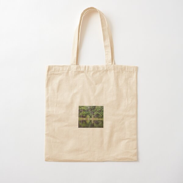 Pines and Tulips Cotton Tote Bag