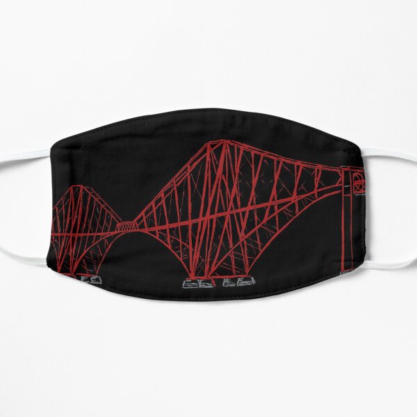 Forth Rail Bridge Line Drawing Flat Mask