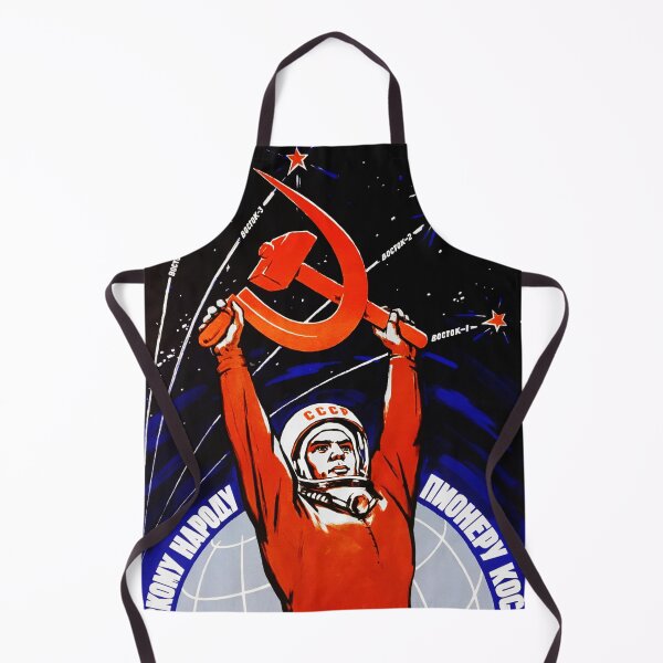 Item preview, Long Live The Soviet People - The Space Pioneers Cosmos Space Soviet poster Soviet Propoganda Classic Background designed and sold by ArtFay.