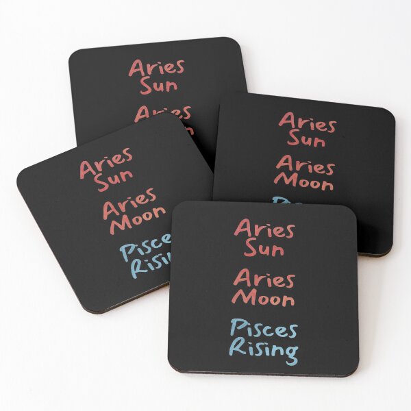 Item preview, Aries Sun Aries Moon Pisces Rising Text designed and sold by leomooncreates.