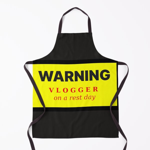 Aperçu de l'œuvre Avertissement Vlogger un jour de repos créée et vendue par QuotesDogma.