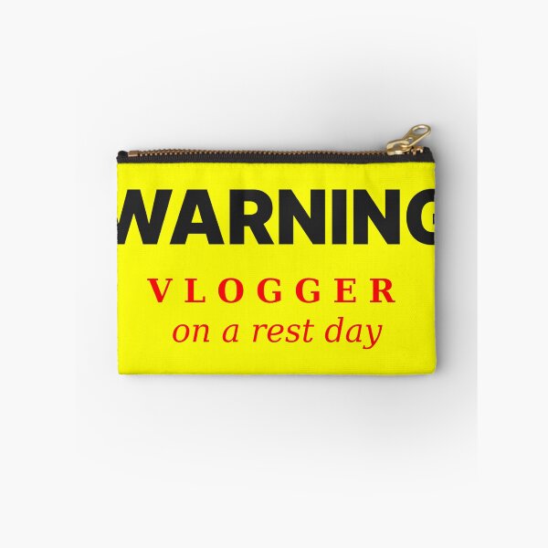 Item preview, Warning Vlogger on a Rest Day designed and sold by QuotesDogma.