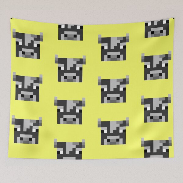 Item preview, Large Cow Head On Yellow designed and sold by Rocket-To-Pluto.