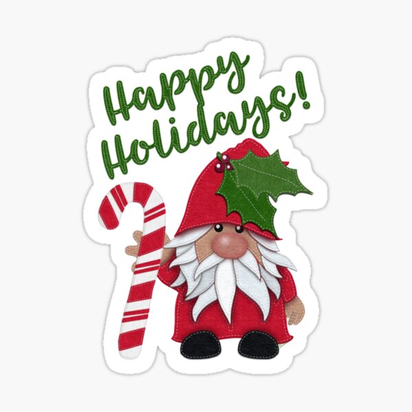Item preview, Happy Holidays! Christmas Gnome by Cherie's Art(c)2020 designed and sold by CheriesArt.