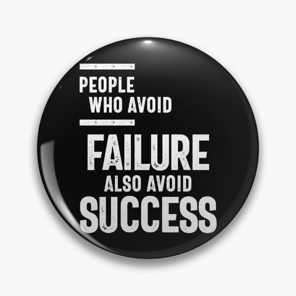 Item preview, People Who Avoid Failure Also Avoid Success | Inspirational Quote designed and sold by cidolopez.