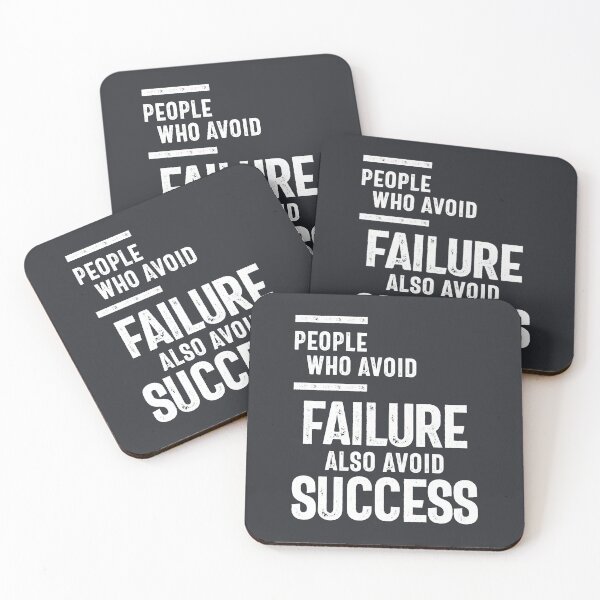 Item preview, People Who Avoid Failure Also Avoid Success | Inspirational Quote designed and sold by cidolopez.