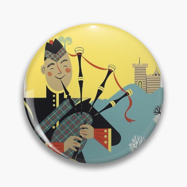 Item preview, Scotland retro poster designed and sold by CorasPosters.