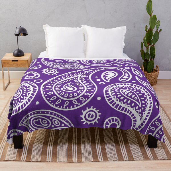 Item preview, purple paisley bandana face mask designed and sold by chunknozza.
