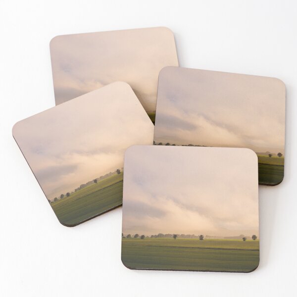 Item preview, Scottish Fields at Sunset as seen from a Scotrail train designed and sold by jessicagoodsell.