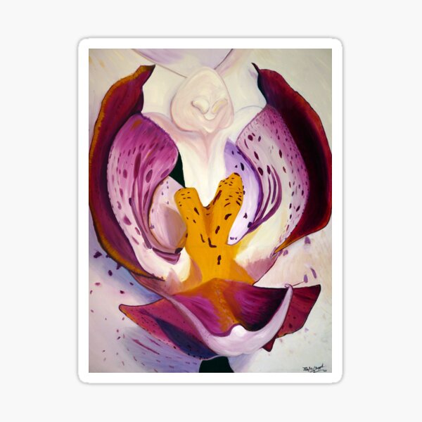 Suzanne's Orchid Sticker
