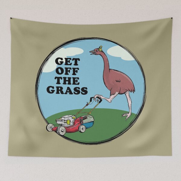 Item preview, Get off the grass Kiwi slang designed and sold by piedaydesigns.