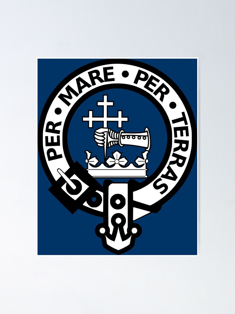 "Scottish Clan Donald Tartan and Crest" Poster for Sale by pdgraphics