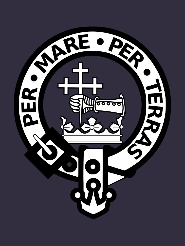 "Scottish Clan Donald Tartan and Crest" Tshirt by pdgraphics Redbubble