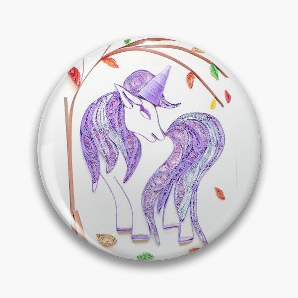 Item preview, Unicorn artwork quilled paper (2) Purple Unicorn (THIS IS A PRINT) designed and sold by folkyouall.