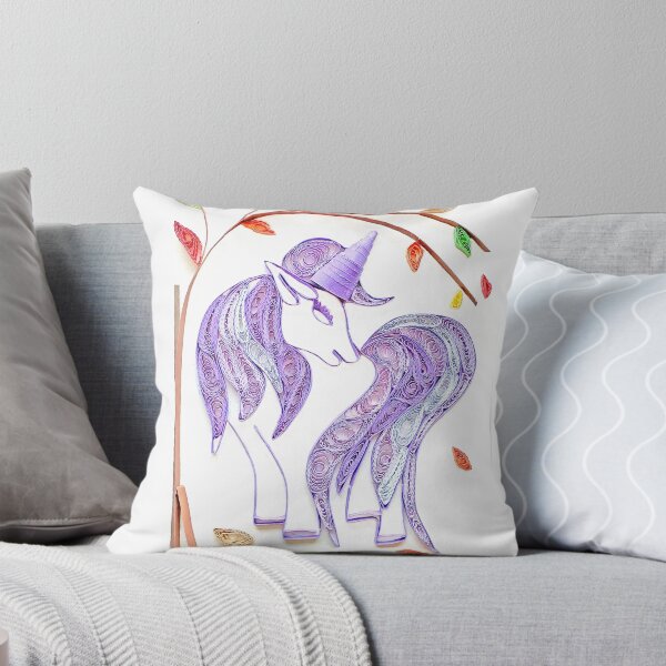 Item preview, Unicorn artwork quilled paper (2) Purple Unicorn (THIS IS A PRINT) designed and sold by folkyouall.
