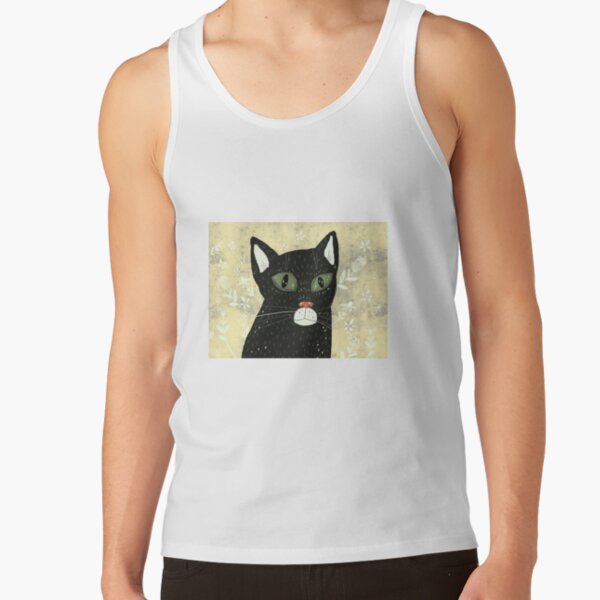 Black cat Tank Top