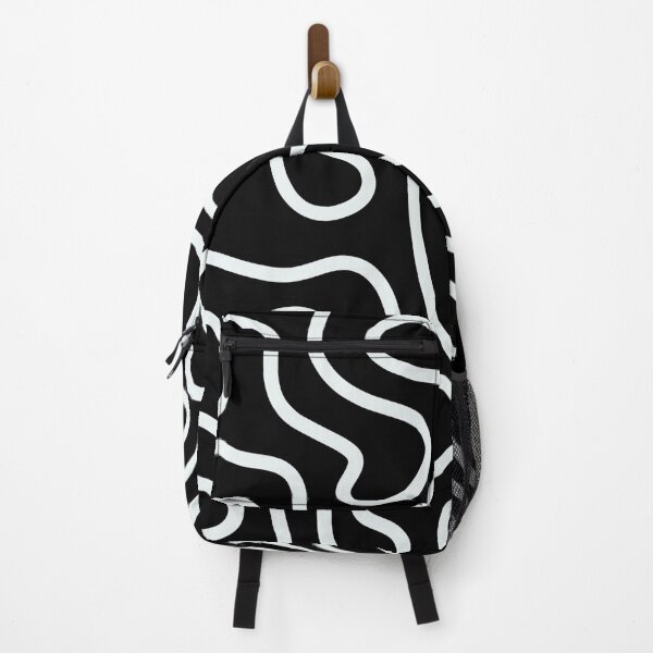 Item preview, Abstract #2 Contemporary Black and White Minimalist Pop Art Maze designed and sold by splashflower.