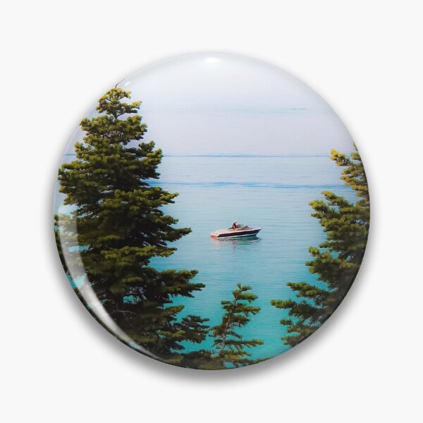 Item preview, boat on the lake at Emerald bay Lake Tahoe California USA designed and sold by Mrvell.