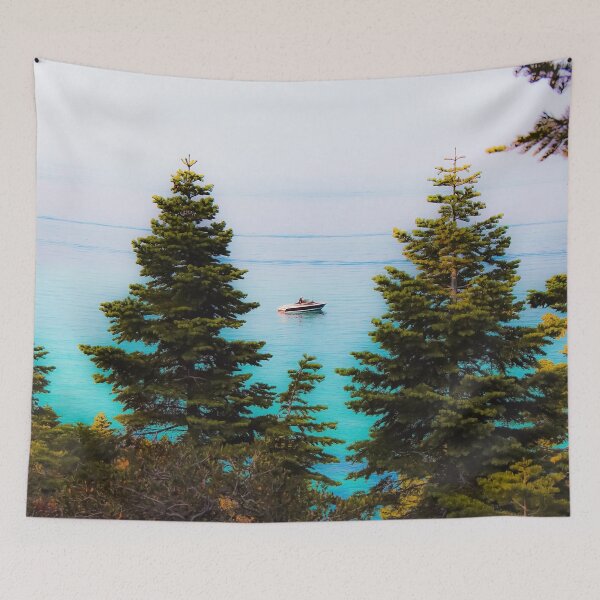 Item preview, boat on the lake at Emerald bay Lake Tahoe California USA designed and sold by Mrvell.