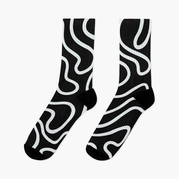 Item preview, Abstract #2 Contemporary Black and White Minimalist Pop Art Maze  designed and sold by splashflower.