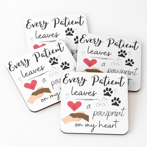 Item preview, every patient leaves a pawprint on my heart designed and sold by aryan10.