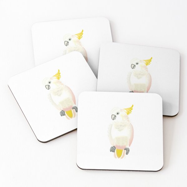 Item preview, white macaw bird illustration designed and sold by EmiGdesigns.