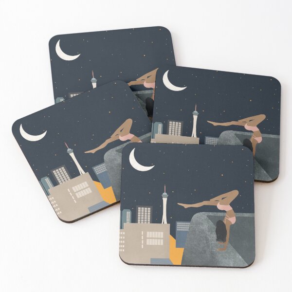 Artikelvorschau, Dancing on the Edge in a Starry Night Sky - Las Vegas - Skyline - Art Illustration entworfen und verkauft von seaniekai.