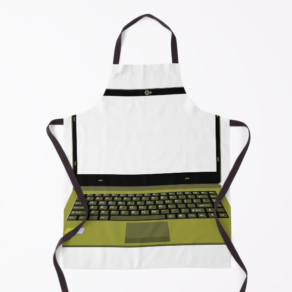 Item preview, realistic laptop vector illustration in yellow and green color designed and sold by asep sarifudin.