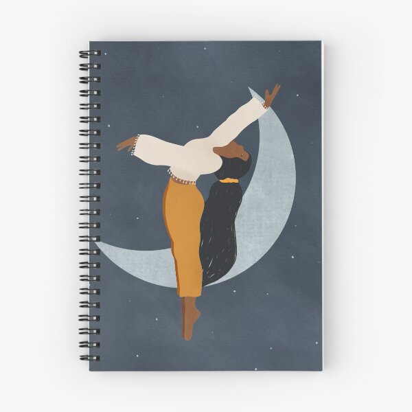 Item preview, Dancing on the Moon in a Starry Night Sky - Reconnecting Yourself - Art Illustration designed and sold by seaniekai.
