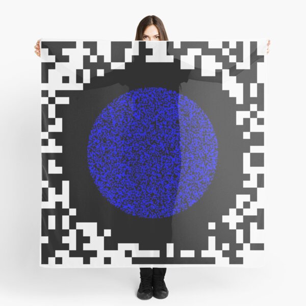Optical illusion abstract art Scarf