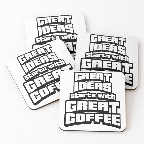 Item preview, GREAT IDEAS START WITH GREAT COFFEE designed and sold by XpressoYourself.