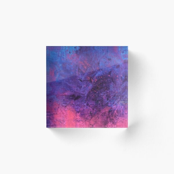 Item preview, Fondo de arte abstracto azul púrpura, rosa mezclado con textura designed and sold by snowpinecone.