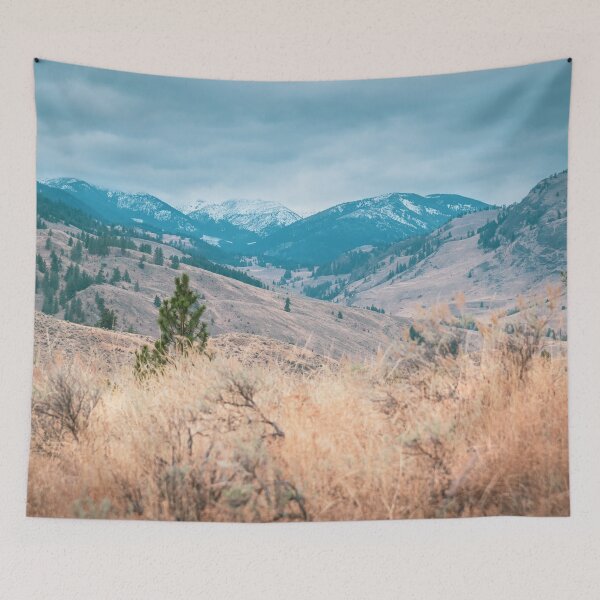 Item preview, Snowcapped Mountain View from Desert Grasslands designed and sold by Amy Mitchell.