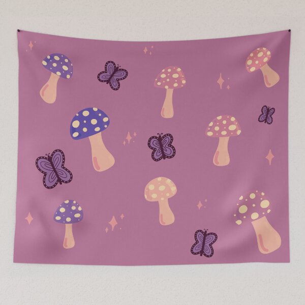 Item preview, magical mushroom landscape designed and sold by abigailscherer.