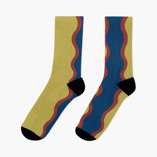 Item preview, Red Blue Twists on Yellow designed and sold by PSCSCo.