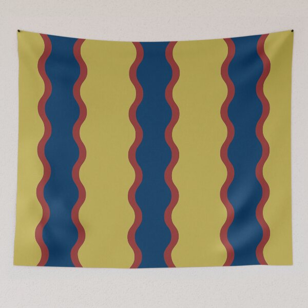 Item preview, Red Blue Twists on Yellow designed and sold by PSCSCo.