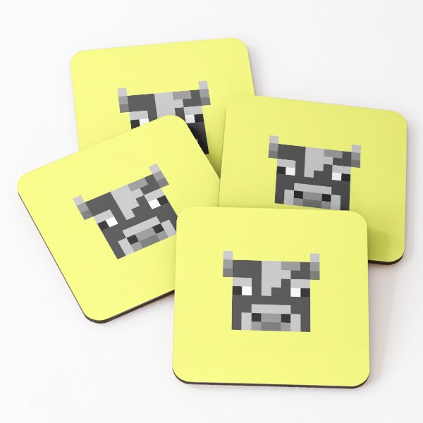 Item preview, Small Cow Head On Yellow designed and sold by Rocket-To-Pluto.