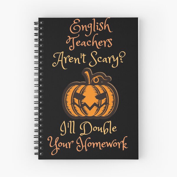 Item preview, English teacher halloween homework designed and sold by SnowballStep.