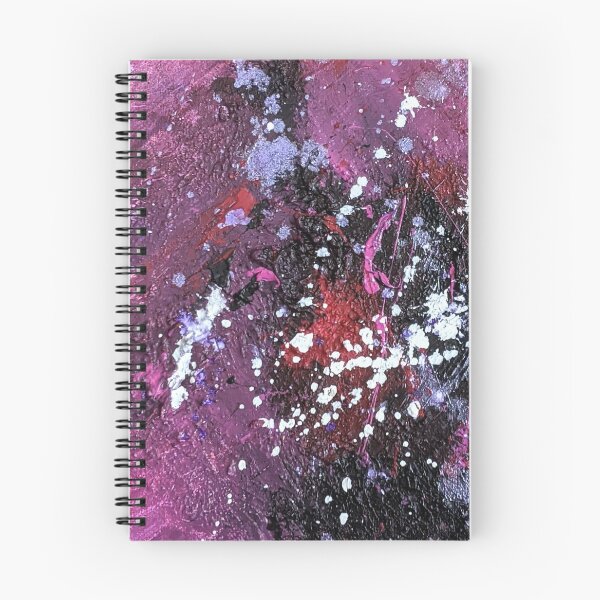 Artikelvorschau, Fröhliche abstrakte lila strukturierte Acrylkunst Hintergrund entworfen und verkauft von snowpinecone.