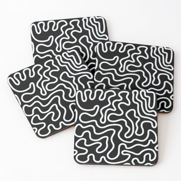 Item preview, Abstract #1 Black and White 60's Pop Art designed and sold by splashflower.