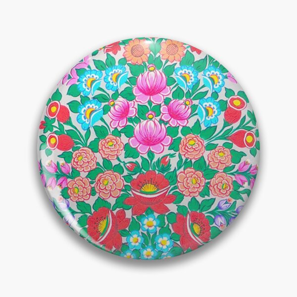 Item preview, Zalipie Poland folk mural painting artwork (3) designed and sold by folkyouall.